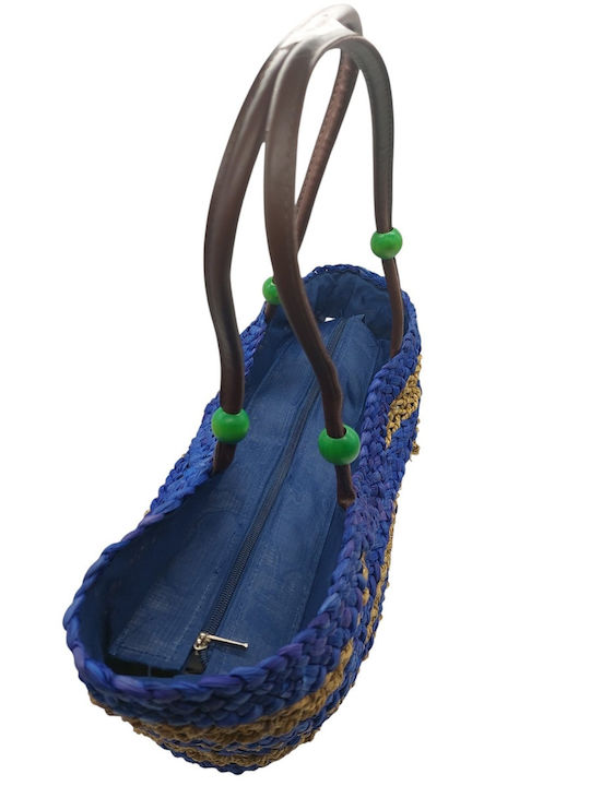 Mehrfarbige Korbweide Strandtasche