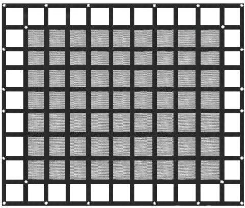 8' x 6.7' Lkw-Gepäcknetz Mesh Cam Schnallen & S-Haken Pickup Ladefläche 1100lbs