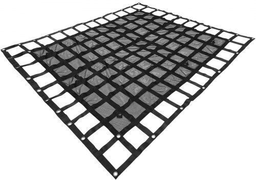 8' x 6.7' Lkw-Gepäcknetz Mesh Cam Schnallen & S-Haken Pickup Ladefläche 1100lbs