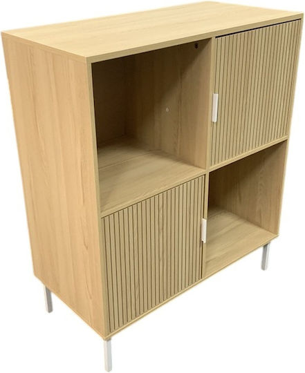 Μπουφές Haptic 2d από Ξύλο & Μέταλλο Μπεζ 80x40x85cm