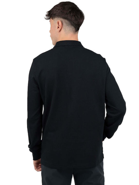 Polo Langarmbluse Black