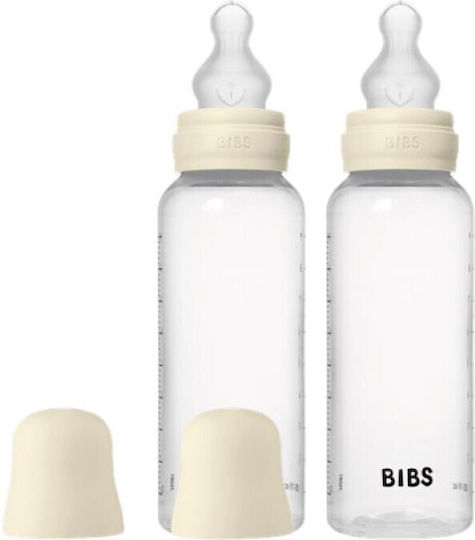 Bibs Σετ Πλαστικά Μπιμπερό Κατά των Κολικών με Θηλή Σιλικόνης για 2+ μηνών 270ml 2τμχ