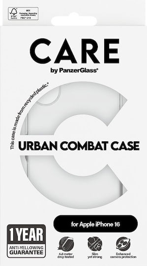 Care By Panzerglass Flagship Case Transparent Urban Combat W Clear Frame Iphone 16