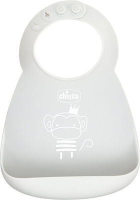 Chicco Waterproof Bib Plastic with Pocket Sky Blue for 6 m+