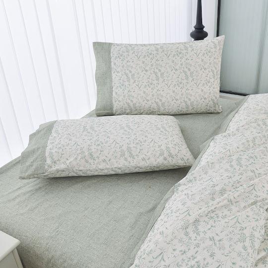 Liolios Home Bettwäsche-Set Überdoppel 245x270cm. Gray 4Stück