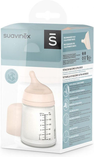 Suavinex Plastic Baby Bottle Anti-Colic with Silicone Nipple for 0+, 0+ m, months 180ml