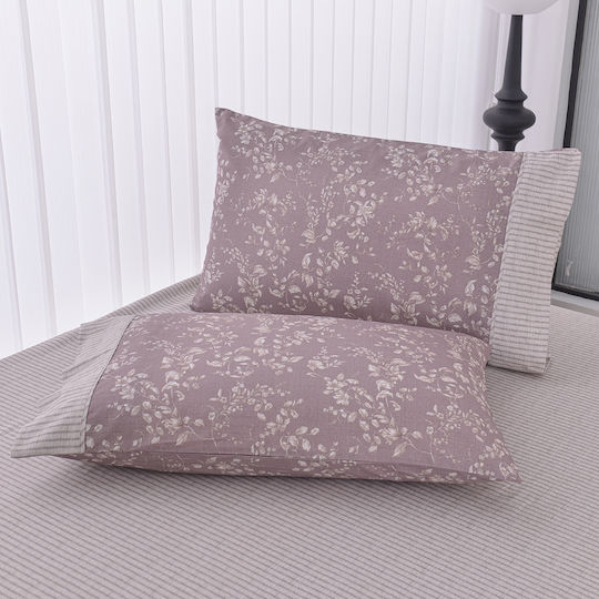 Liolios Home Σετ Υπέρδιπλο 4τμχ 245x270εκ. Μωβ Liolios Home Σετ Υπέρδιπλο 4τμχ 245x270εκ. Μωβ