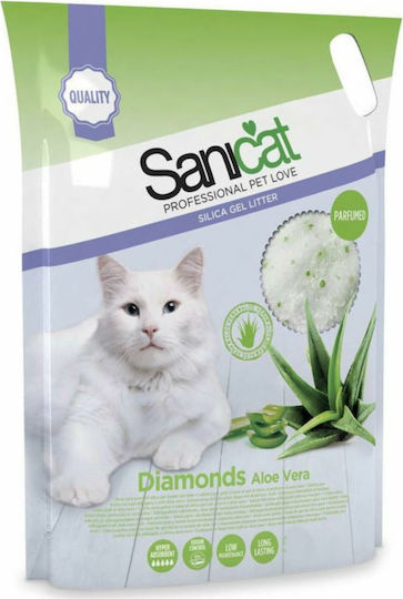 Sanicat Silica Diamonds Kristall Katzenstreu mit Duft Aloe Vera 7.1kg /  15Es | Skroutz Germany
