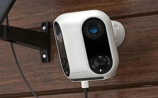Virtavo PandaVista IP Dual Surveillance Camera Wi-Fi Full HD 1080p Waterproof Battery with Two-Way Communication