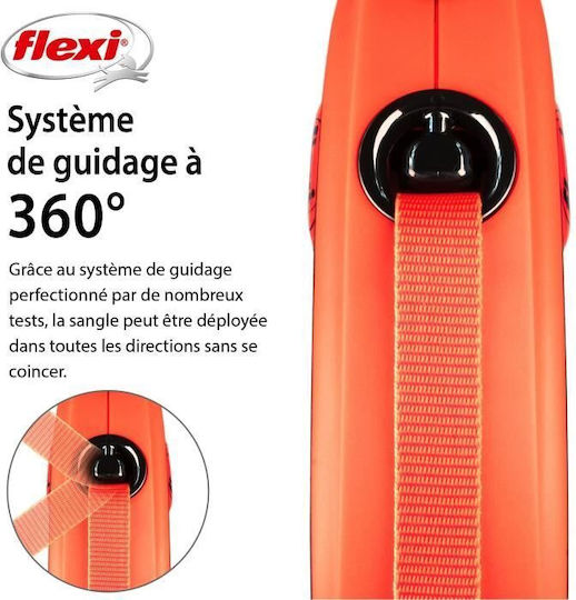 Flexi Λουρί/Οδηγός Σκύλου Ιμάντας Xtreme Xs Tape σε Μαύρο χρώμα 3m