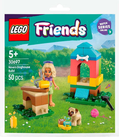 LEGO Friends Nova's Doghouse Build Pentru 5+ Ani 50 Bucăți