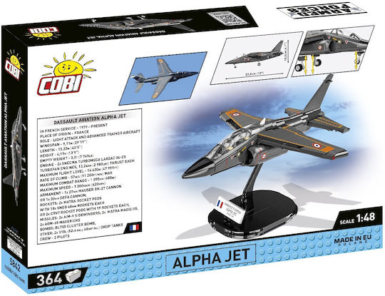 Cobi Τουβλάκια Armed Forces Aircraft Dassault Alpha Jet για 7+ Ετών 364τμχ