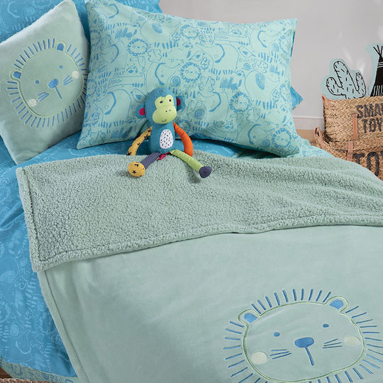 Nef-Nef Homeware Kinder Wurfkissen Jungle Combo Grün 40x40cm
