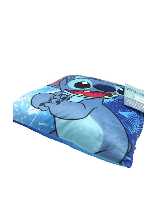 Disney Παιδικό Διακοσμητικό Μαξιλάρι Stitch Stitch Μπλε 38x38εκ.