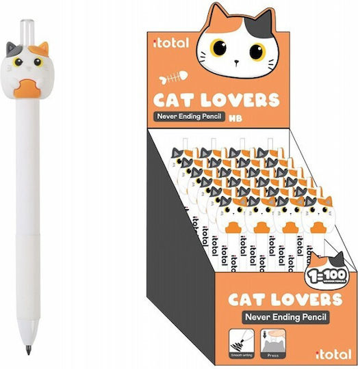 Μηχανικό Μολύβι 2mm Orange Cat Never Ending Xl2070b I-total 8059037077563