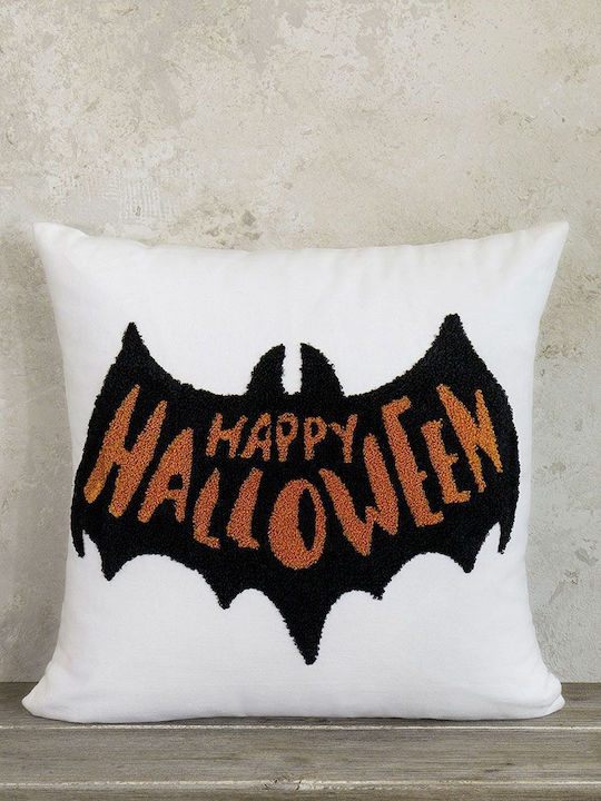 Nima Παιδικό Διακοσμητικό Μαξιλάρι Happy Halloween Λευκό 40x40εκ.