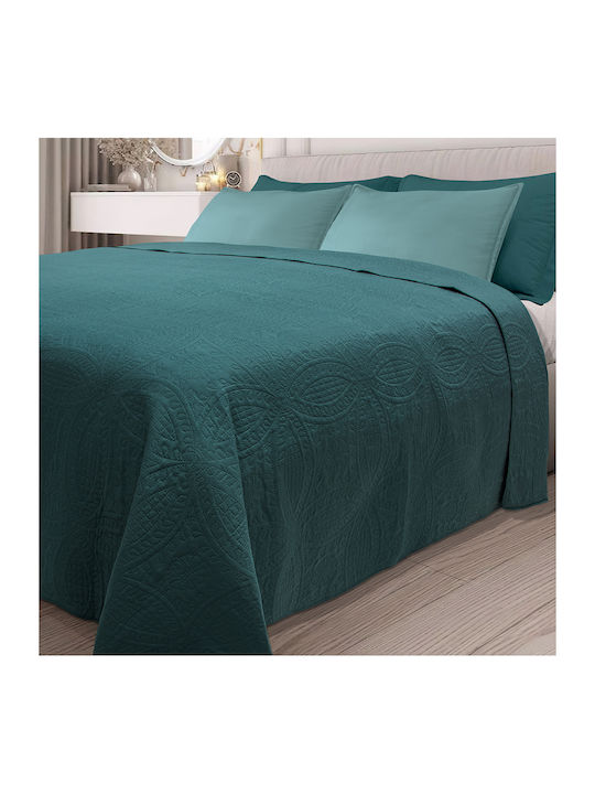 Lino Home Ligero Coverlet Queen Size Microfiber Green 220x240cm