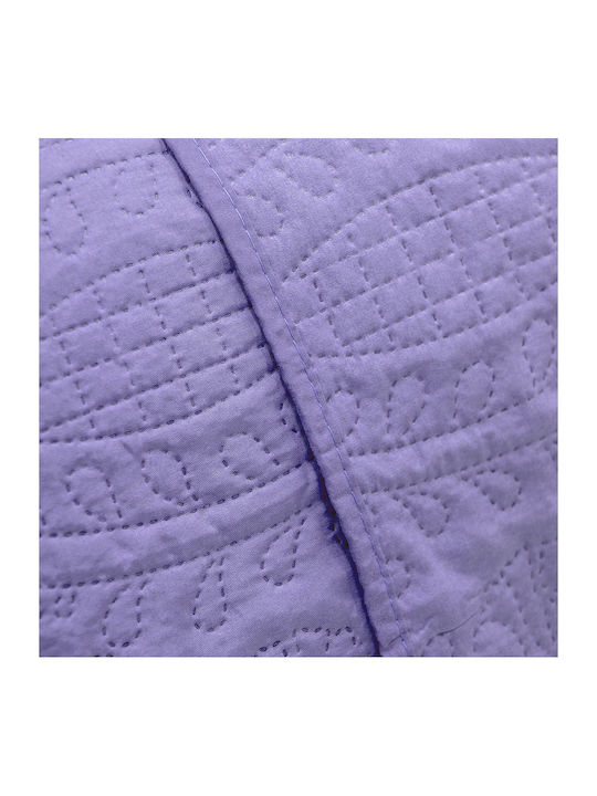 Lino Home Ligero Coverlet Queen Size Microfiber Violet 220x240cm