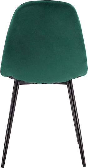 Leonardo Dining Room Velvet Chair Cypress 45x53x85cm