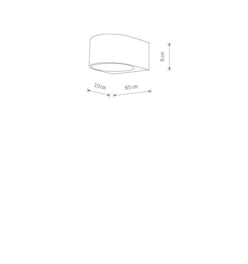 Nowodvorski Wall-Mounted Outdoor Ceiling Lamp LED IP54 with Warm White Light Double Beam 6x10x9.5cm