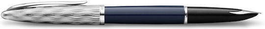 Waterman Carene Deluxe Blue Ct Special Edition 2022 Fountain Pen 3026981663437 Nibs Fine 18k
