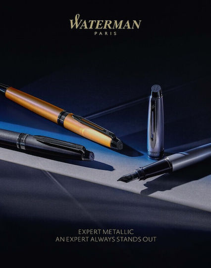 Waterman Expert Metallic Gold Lacquer Fountain Pen Special Edition 3026981192586 Fine Nib
