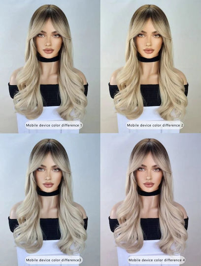 Hair Duty Wig with Synthetic Hair in Blonde Color 75cm