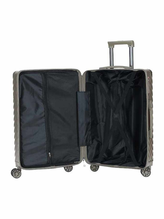 Kourk Large Hard Travel Suitcase with 4 Wheels Height 72cm