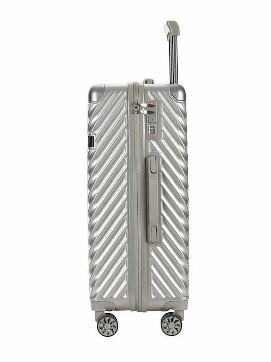 Kourk Large Hard Travel Suitcase with 4 Wheels Height 72cm
