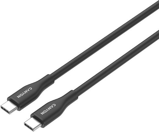 Canyon USB 2.0 Kabel USB-C männlich - USB-C 60W Schwarz 1m
