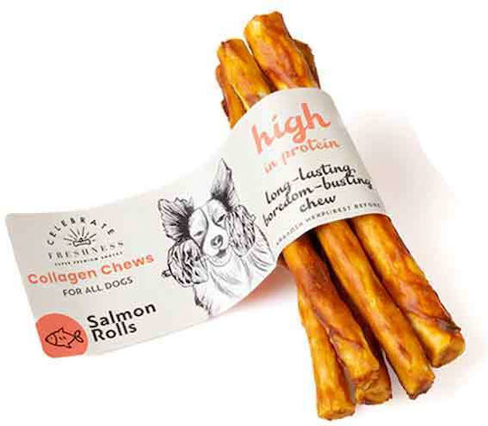 Celebrate Freshness Collagen Dog Treat with Salmon and Beef 12.5cm 35gr 5pcs