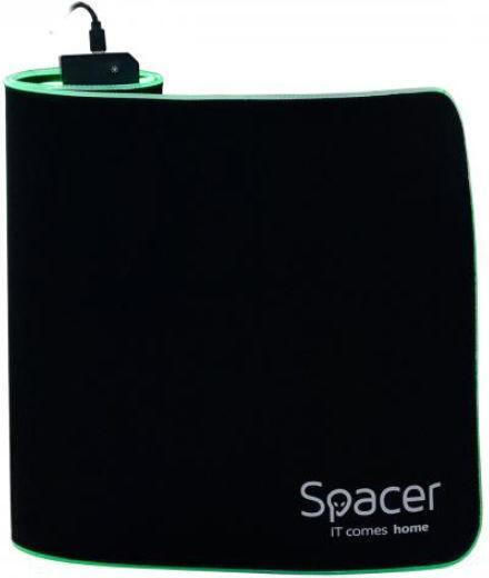 Mouse Pad Spacer Sp-pad-game-rgb-pict Gaming Cauciuc Material Textil 900 X 300 X 3 Mm Negru