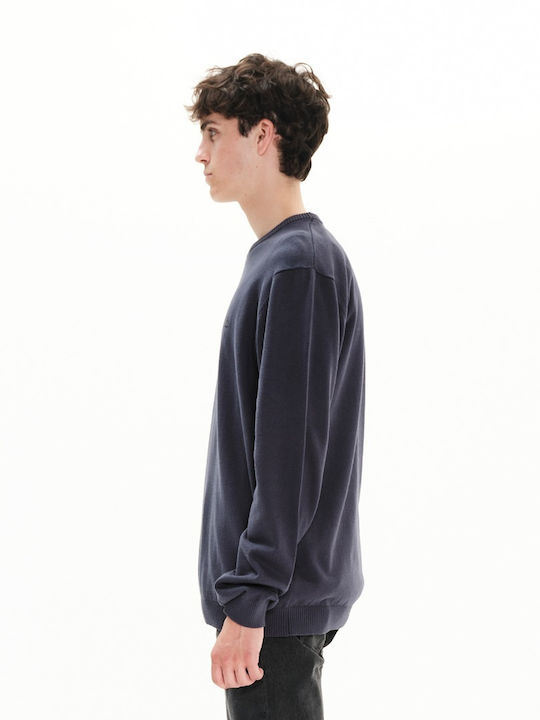 Langarm-Pullover Marineblau
