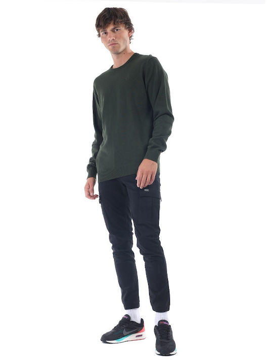 Langarm-Pullover Khaki