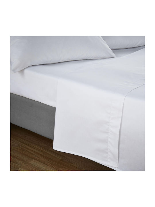Kotonia Home Cearșaf Semi Dublu 180x240cm. Alb