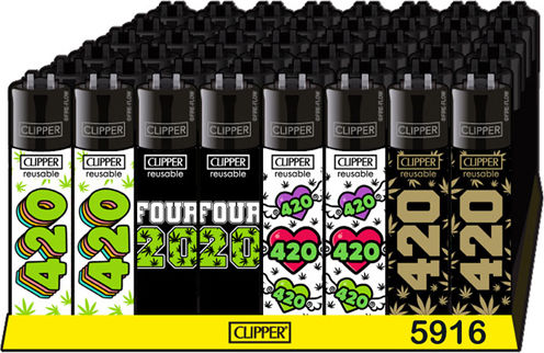 Clipper Αναπτήρας Φλόγας Πολύχρωμος