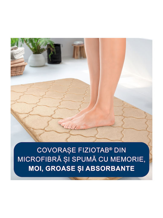 Antiderapant Set Covorașe de Baie Microfibra Toaletă BeigeRug2 Natural Beige 3buc