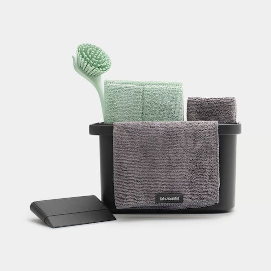 Brabantia Sinkside Haushaltsreinigungsbürsten 8 Stück Dunkelgrau
