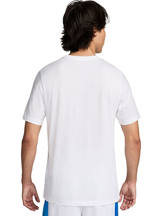 Team Greece Olympics Dri-Fit Athletic T-shirt White