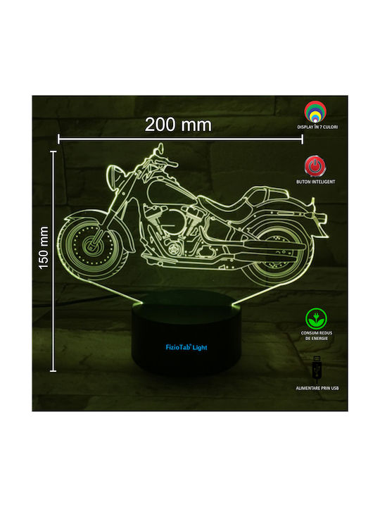 Διακοσμητικό Φωτιστικό 3D LED Night Light LED 3D Illusion 15x3εκ.