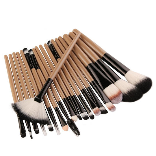 Zenifique Profesional Set cu Pensule de Machiaj din Păr Sintetic 18buc