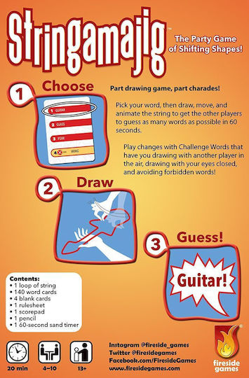 Stringamajig Board Game English Edition for 4-10 Players 13+ Years Old