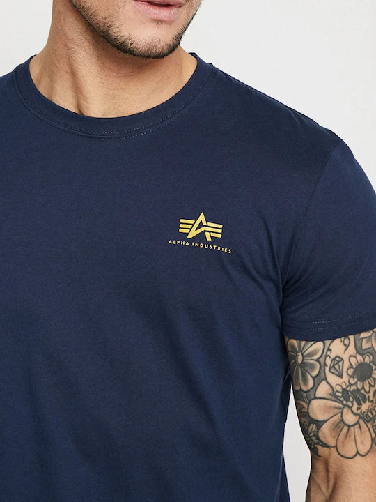 Basic Small Logo T-shirt Navy Μπλε
