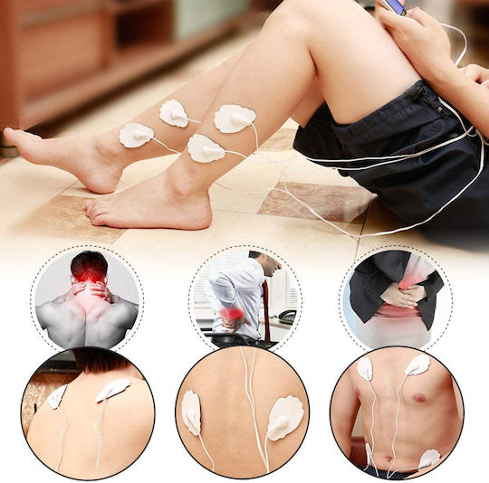 Set 2 Zenifique Medical Electrodes Gel Pads for Electrostimulation Device 7.5 cm x 4.5 cm White