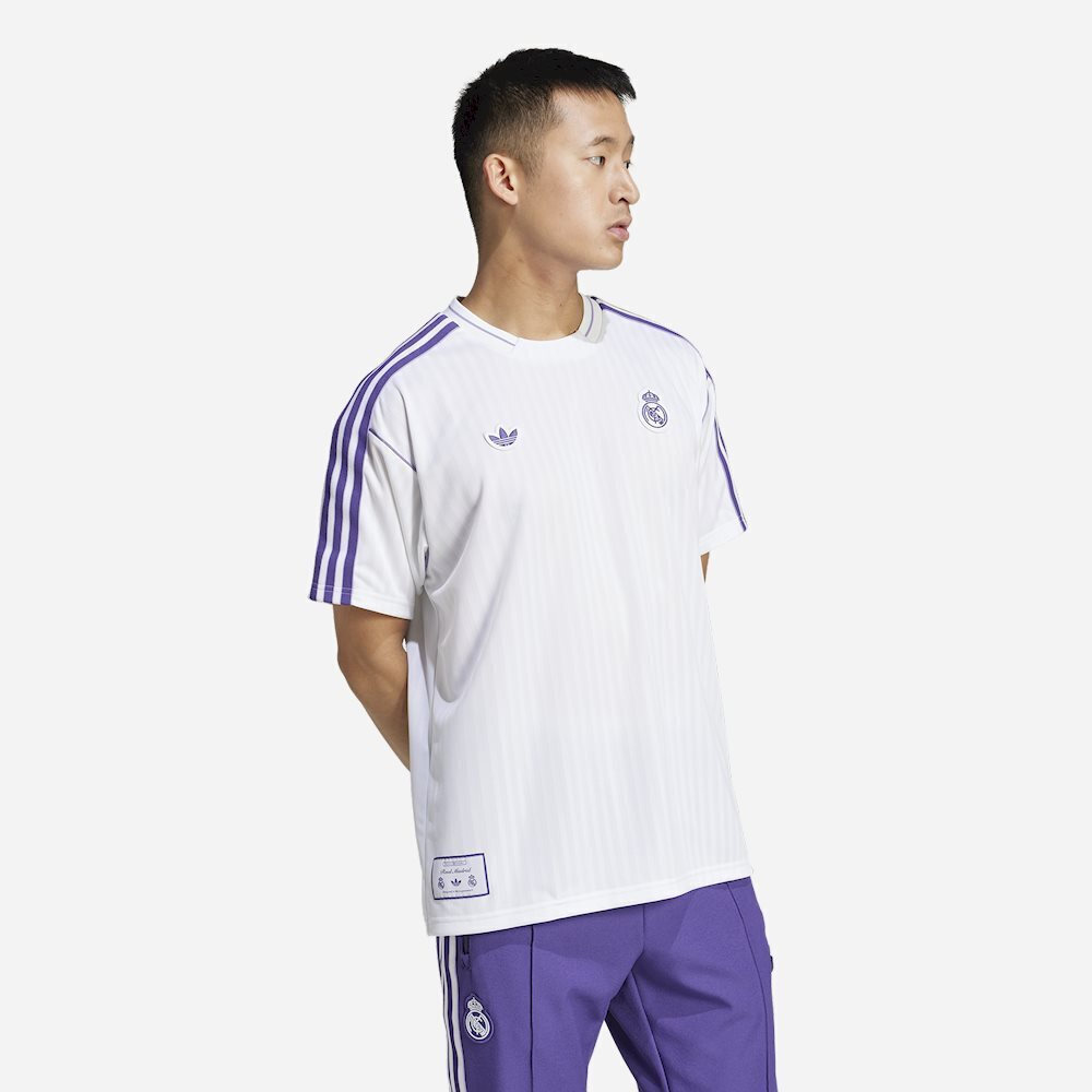adidas Real Madrid ホワイトシャツ Adidas X Real Madrid Jersey Unisex White Short Sleeve Silver