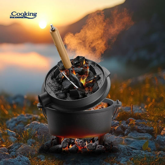 Cast Iron Kettle Head Diameter 31.5 Cm 9 Liters Natural