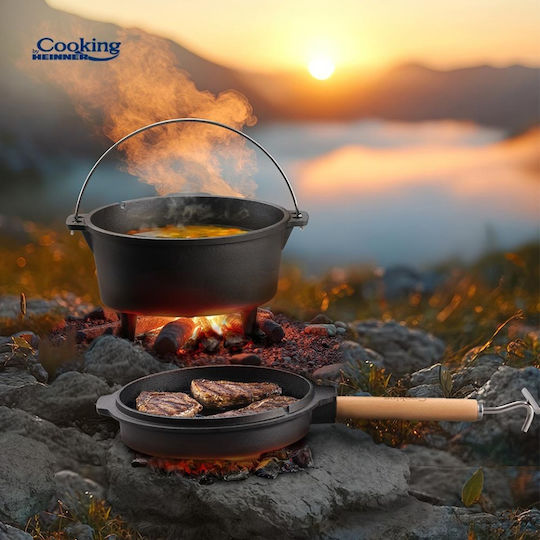 Cast Iron Kettle Head Diameter 31.5 Cm 9 Liters Natural
