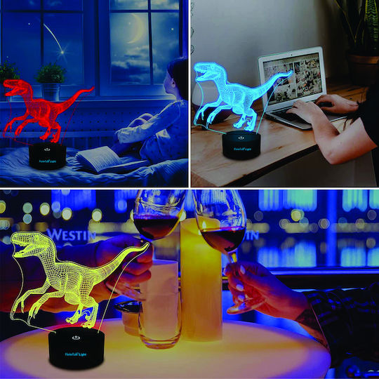 Lumini LED Lampă decorativă pentru copii Multicolor 19.8x3cm