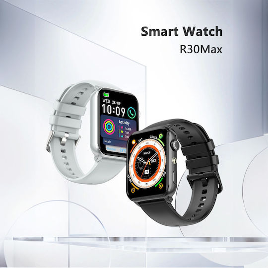 BlackView R30 Max 47mm Smartwatch with Heart Rate Monitor (Black)