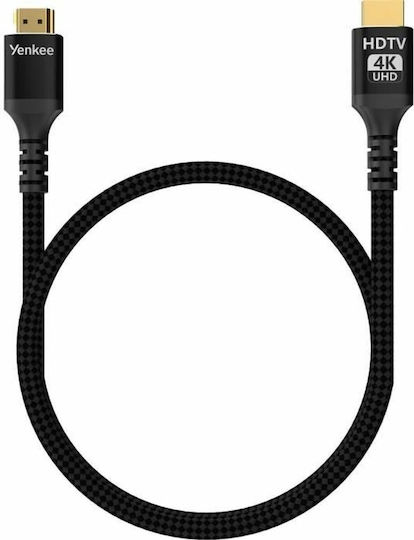 Yenkee HDMI 2.0 Premium High Speed 4K 60Hz HDR Kabel HDMI-Stecker - HDMI-Stecker 1,5m Schwarz